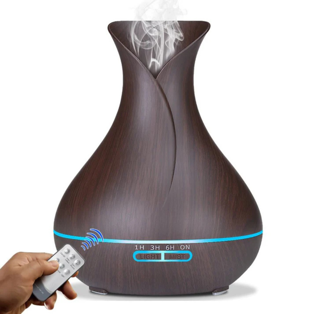 Humidificadora de Madera Estilo Oscuro