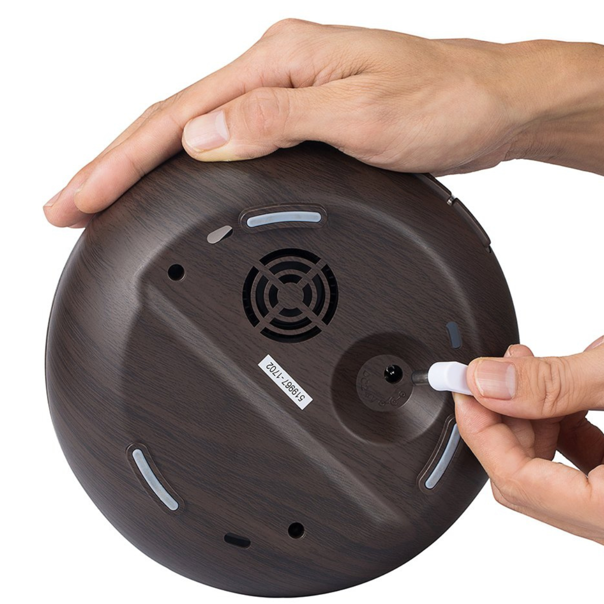 Humidificadora de Madera Estilo Oscuro